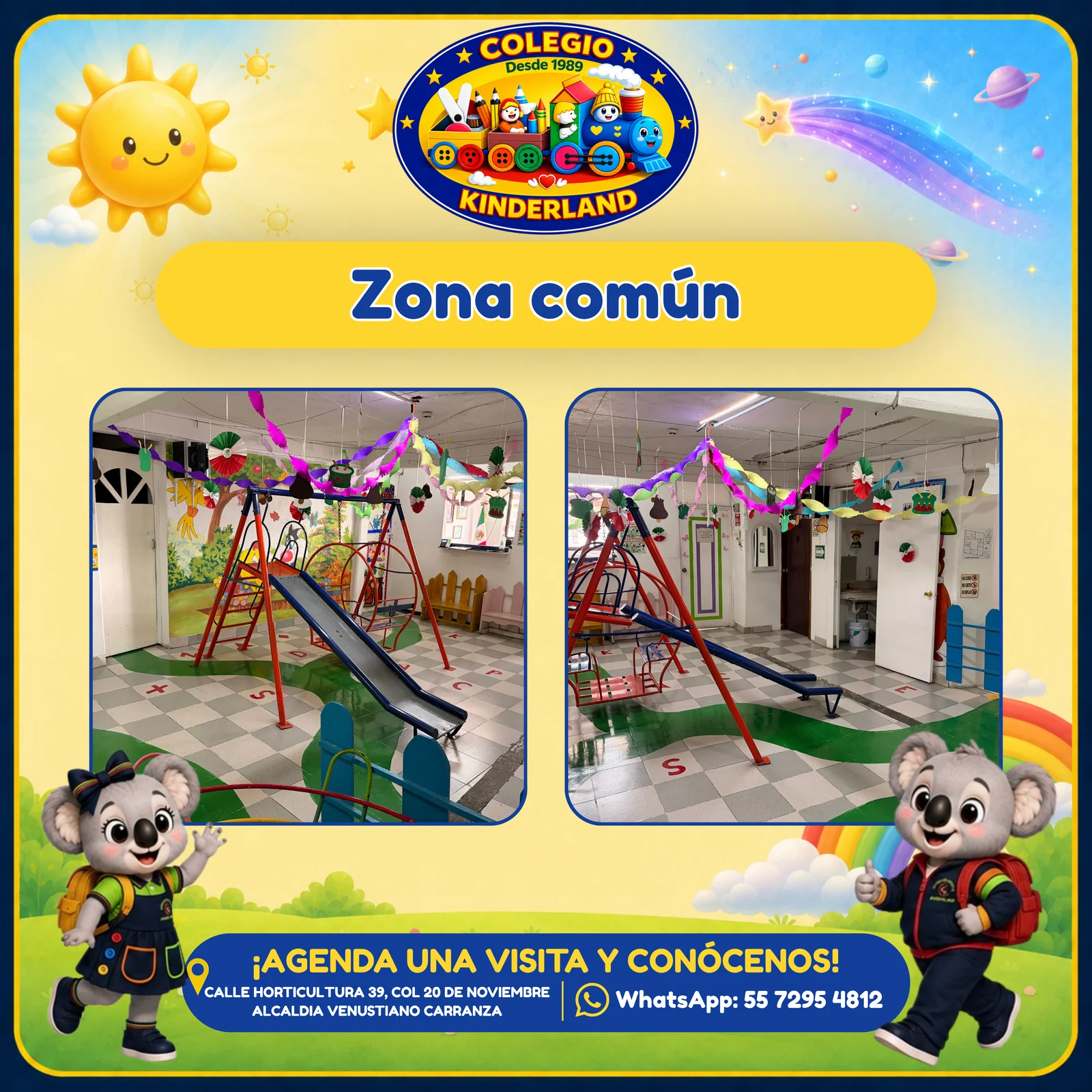 Zona Común y Recepción - Colegio Kinderland